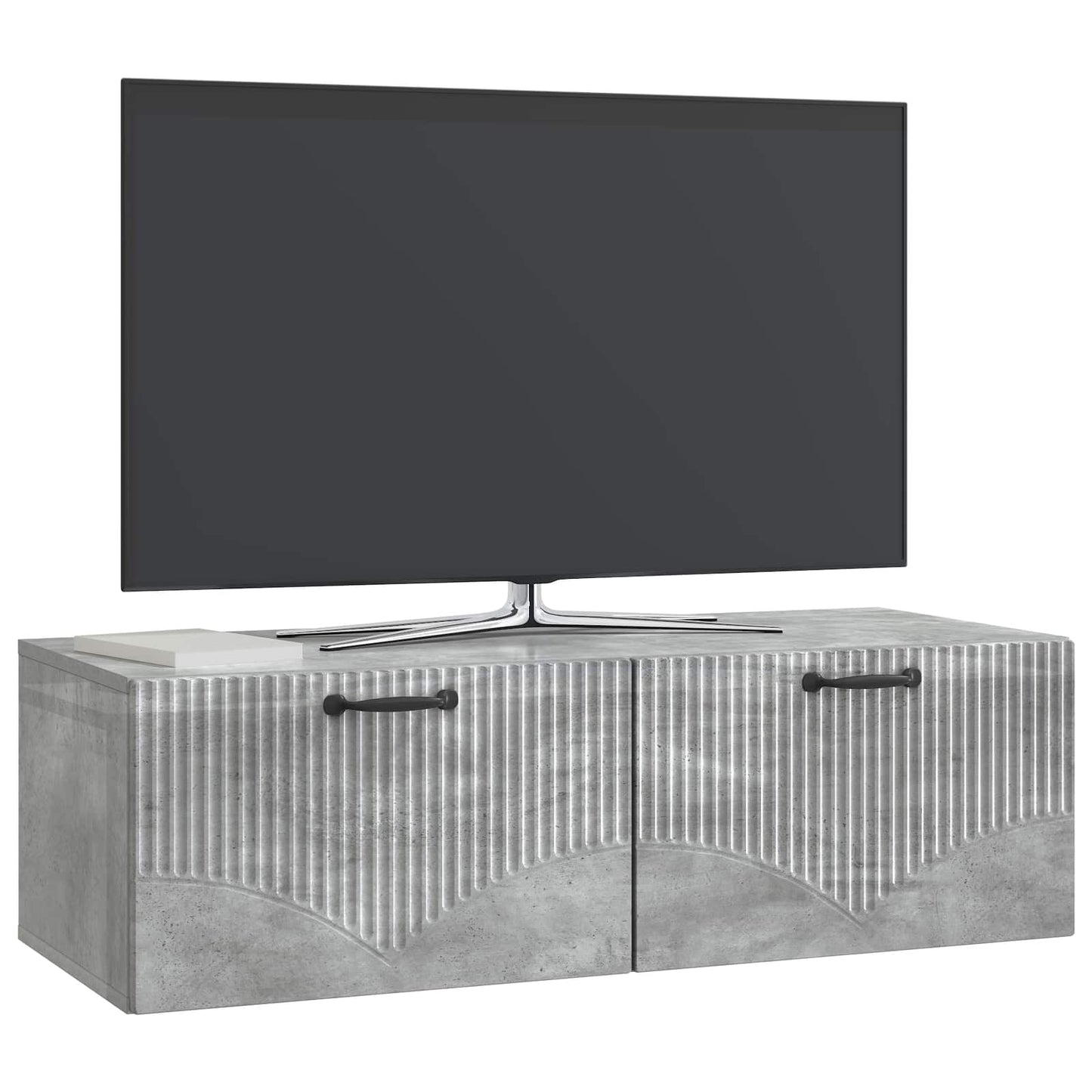 Mobile Porta TV da Muro Grigio Cemento 98 x 41 x 30 cm