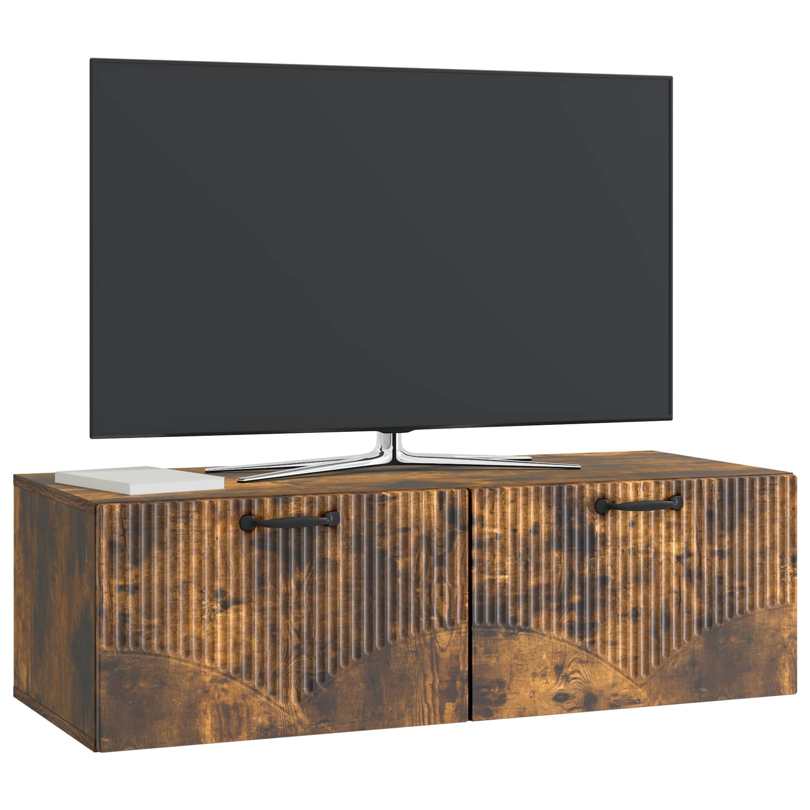 Mobile Porta TV da Muro Rovere Fumo 98 x 41 x 30 cm | homemem39