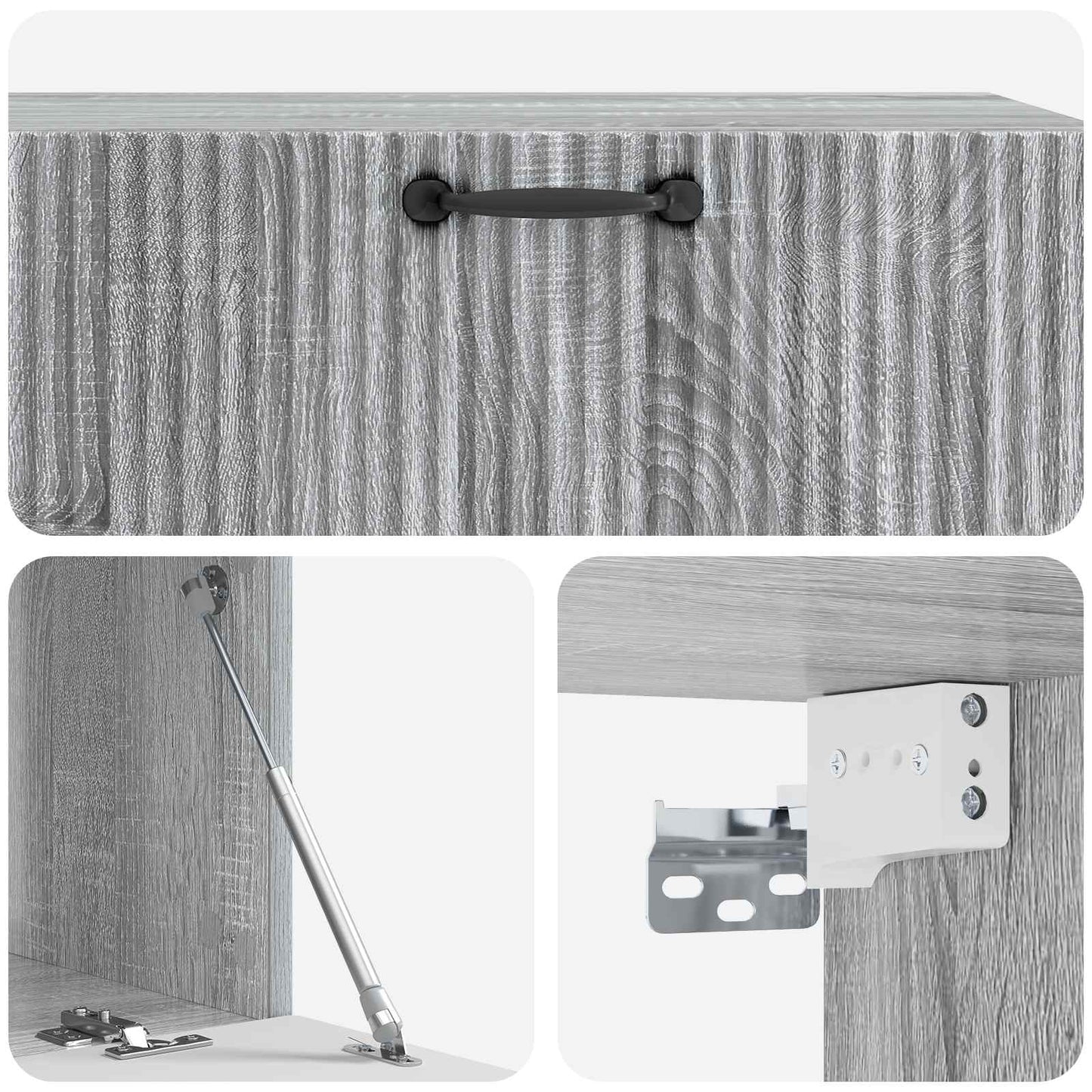 Mobile Porta TV da Muro Grigio Sonoma 98 x 41 x 30 cm | homemem39