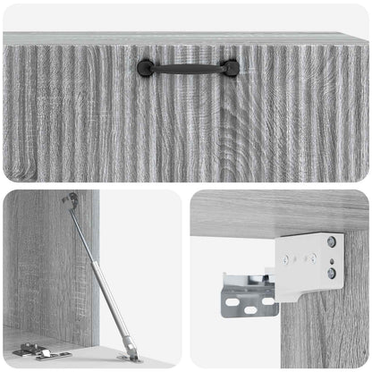 Mobile Porta TV da Muro Grigio Sonoma 98 x 41 x 30 cm