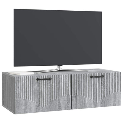 Mobile Porta TV da Muro Grigio Sonoma 98 x 41 x 30 cm