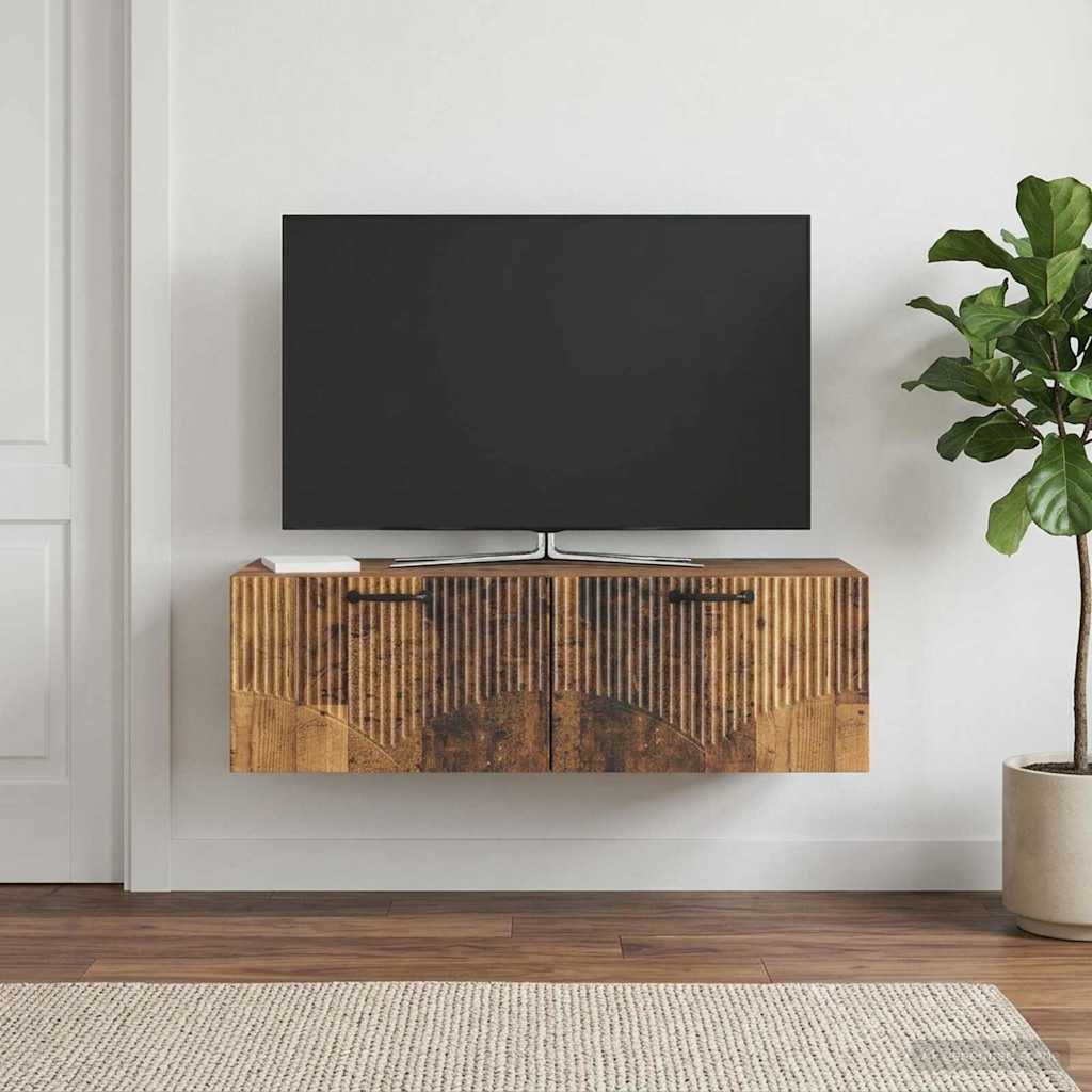 Mobile Porta TV da Muro Legno antico 98 x 41 x 30 cm
