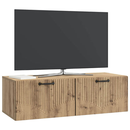 Mobile Porta TV da Muro Rovere Artigianale 98 x 41 x 30 cm | homemem39