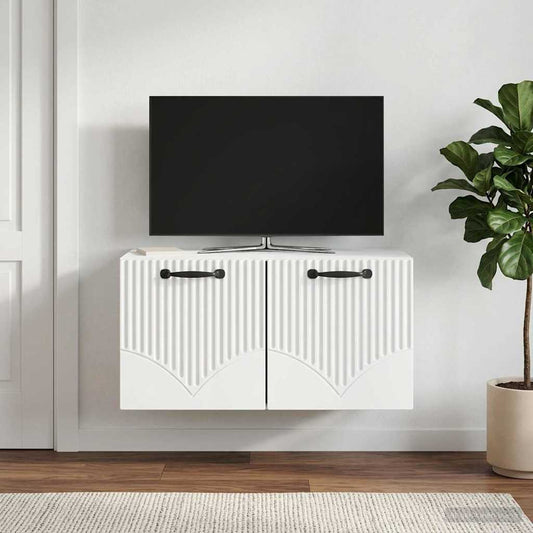 Mobile Porta TV da Muro Bianco 59,5 x 31 x 30 cm | homemem39