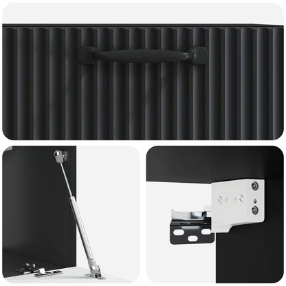 Mobile Porta TV da Muro Nero 59,5 x 31 x 30 cm | homemem39