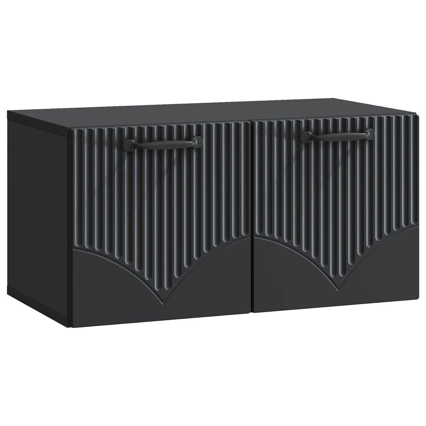Mobile Porta TV da Muro Nero 59,5 x 31 x 30 cm