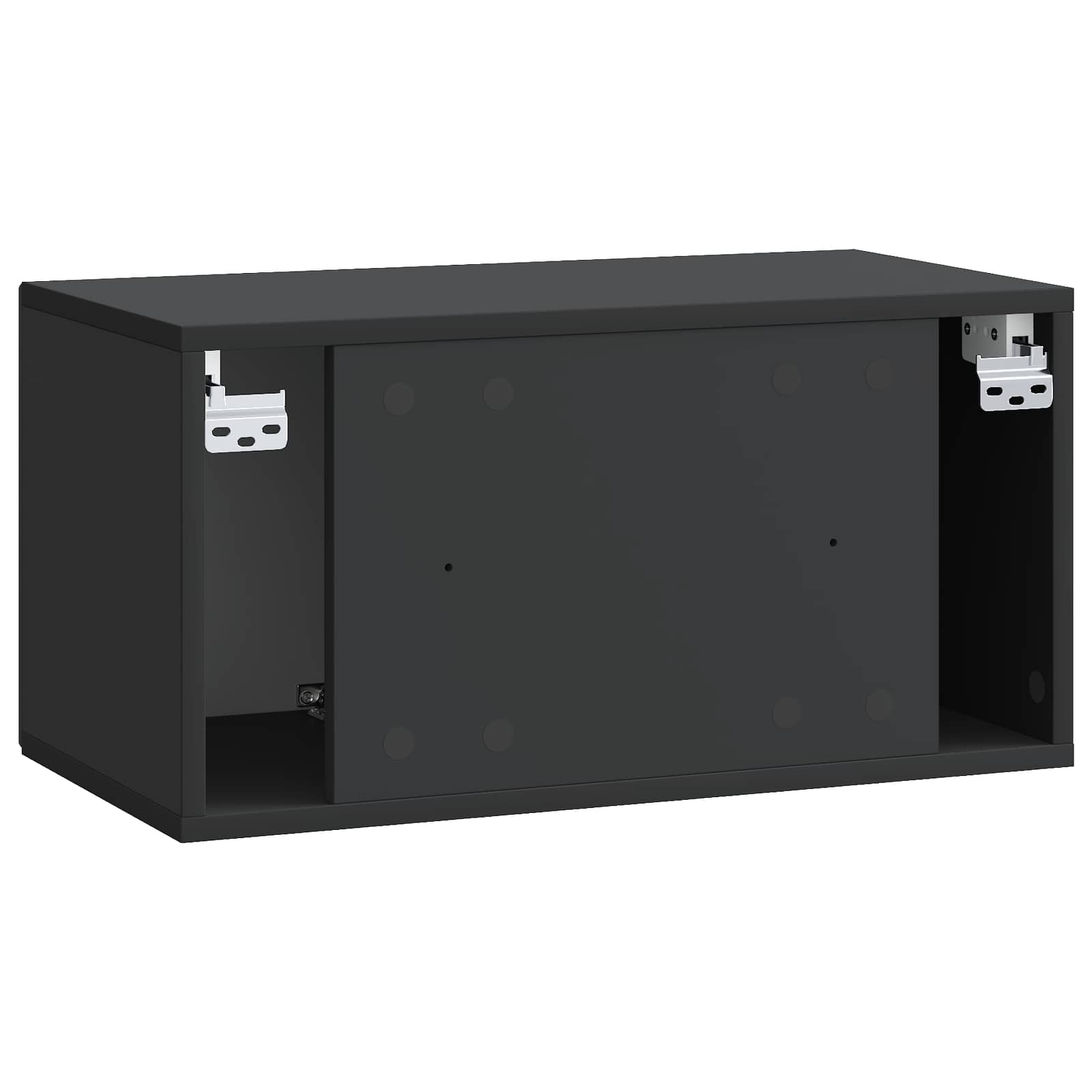 Mobile Porta TV da Muro Nero 59,5 x 31 x 30 cm | homemem39