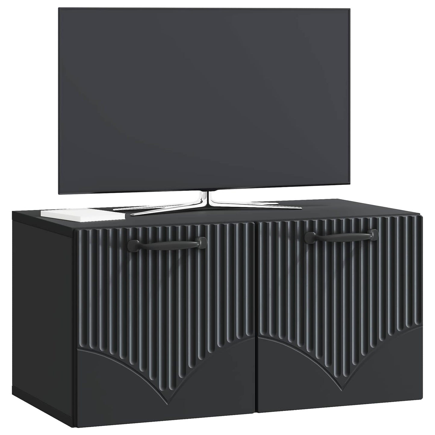 Mobile Porta TV da Muro Nero 59,5 x 31 x 30 cm | homemem39