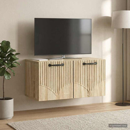 Mobile Porta TV da Muro Rovere Sonoma 59,5 x 31 x 30 cm
