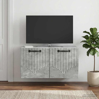 Mobile Porta TV da Muro Grigio Cemento 59,5 x 31 x 30 cm