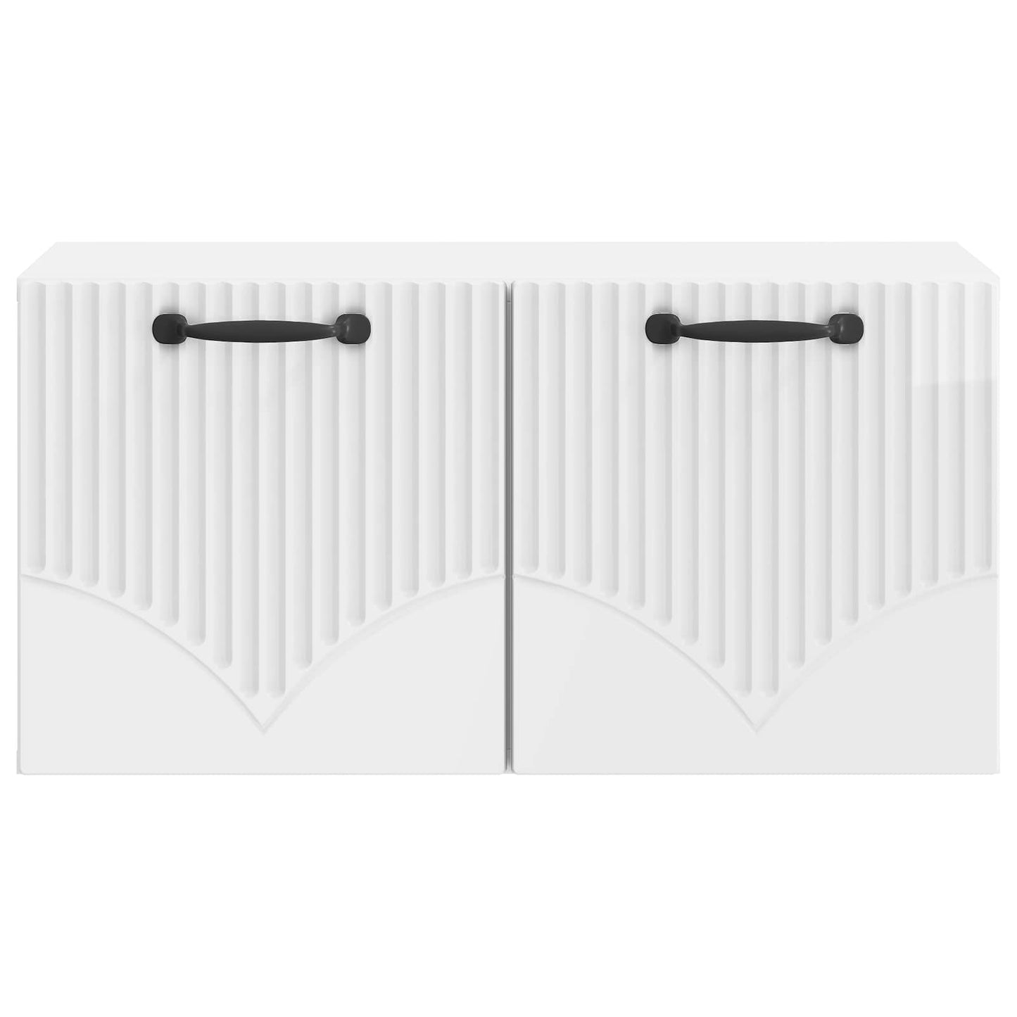 Mobile Porta TV da Muro Bianco Lucido 59,5 x 31 x 30 cm | homemem39
