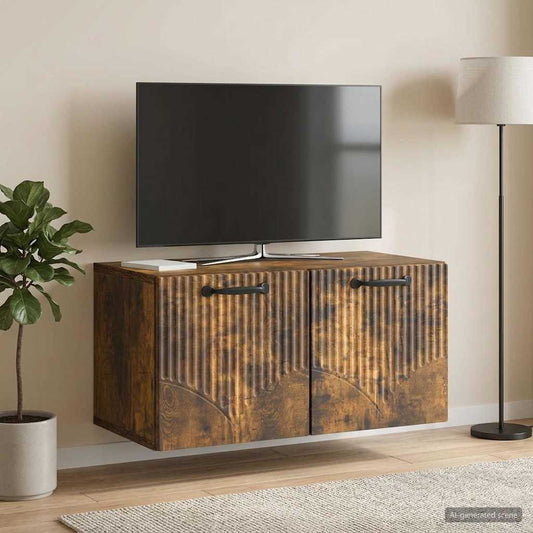 Mobile Porta TV da Muro Rovere Fumo 59,5 x 31 x 30 cm - homemem39