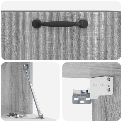 Mobile Porta TV da Muro Grigio Sonoma 59,5 x 31 x 30 cm