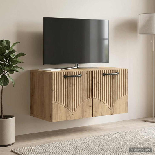Mobile Porta TV da Muro 59,5 x 31 x 30 cm Rovere Artigianale - homemem39