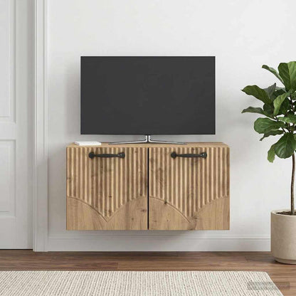 Mobile Porta TV da Muro Rovere Artigianale 59,5 x 31 x 30 cm