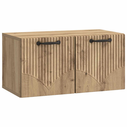 Mobile Porta TV da Muro Rovere Artigianale 59,5 x 31 x 30 cm