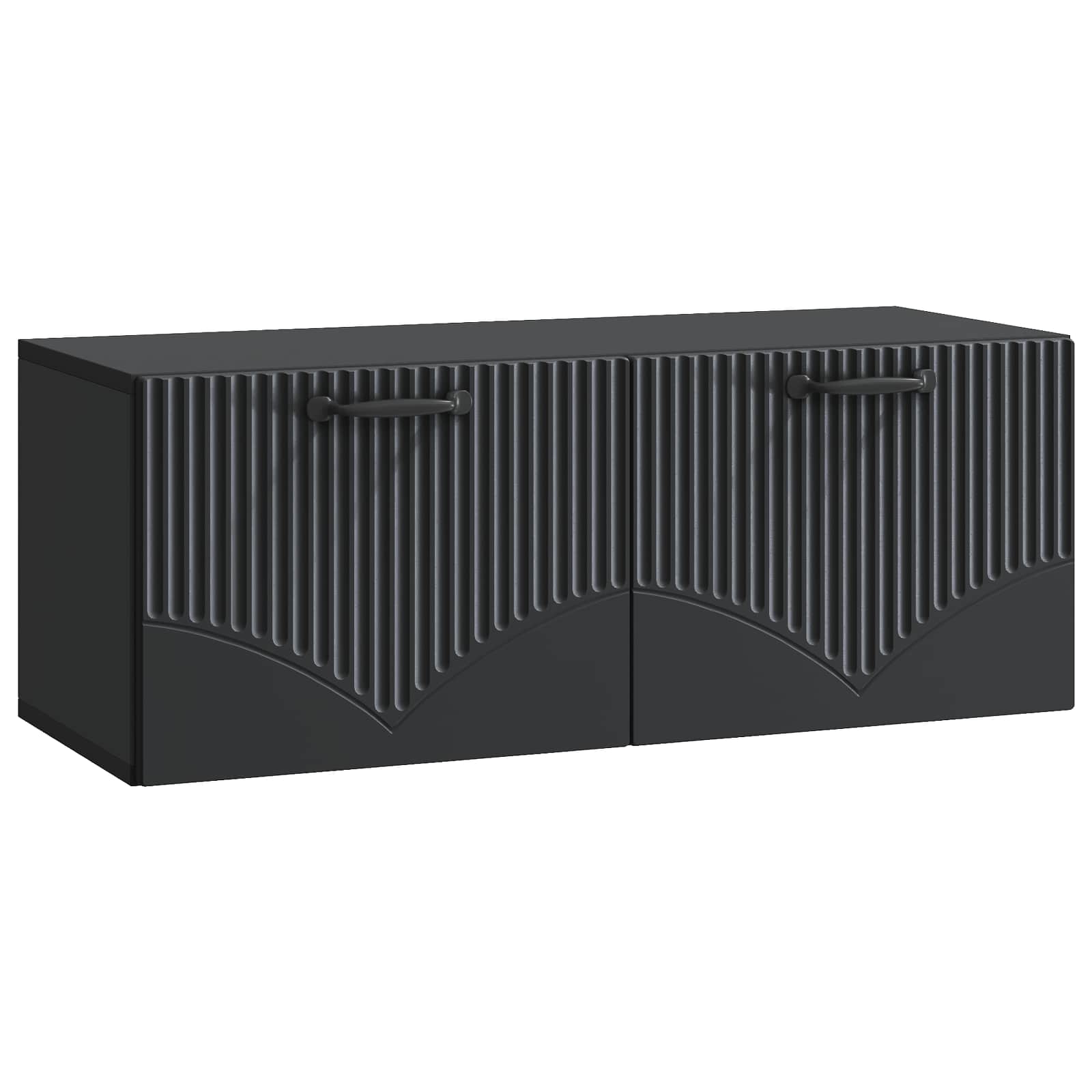 Mobile Porta TV da Muro Nero 78,5 x 31 x 30 cm | homemem39