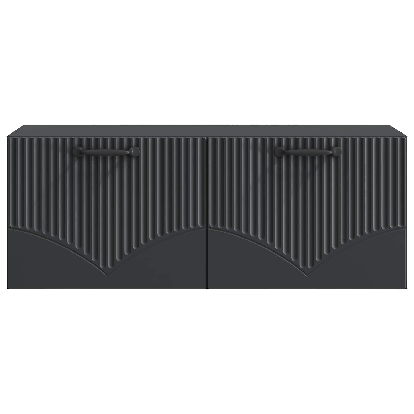 Mobile Porta TV da Muro Nero 78,5 x 31 x 30 cm | homemem39