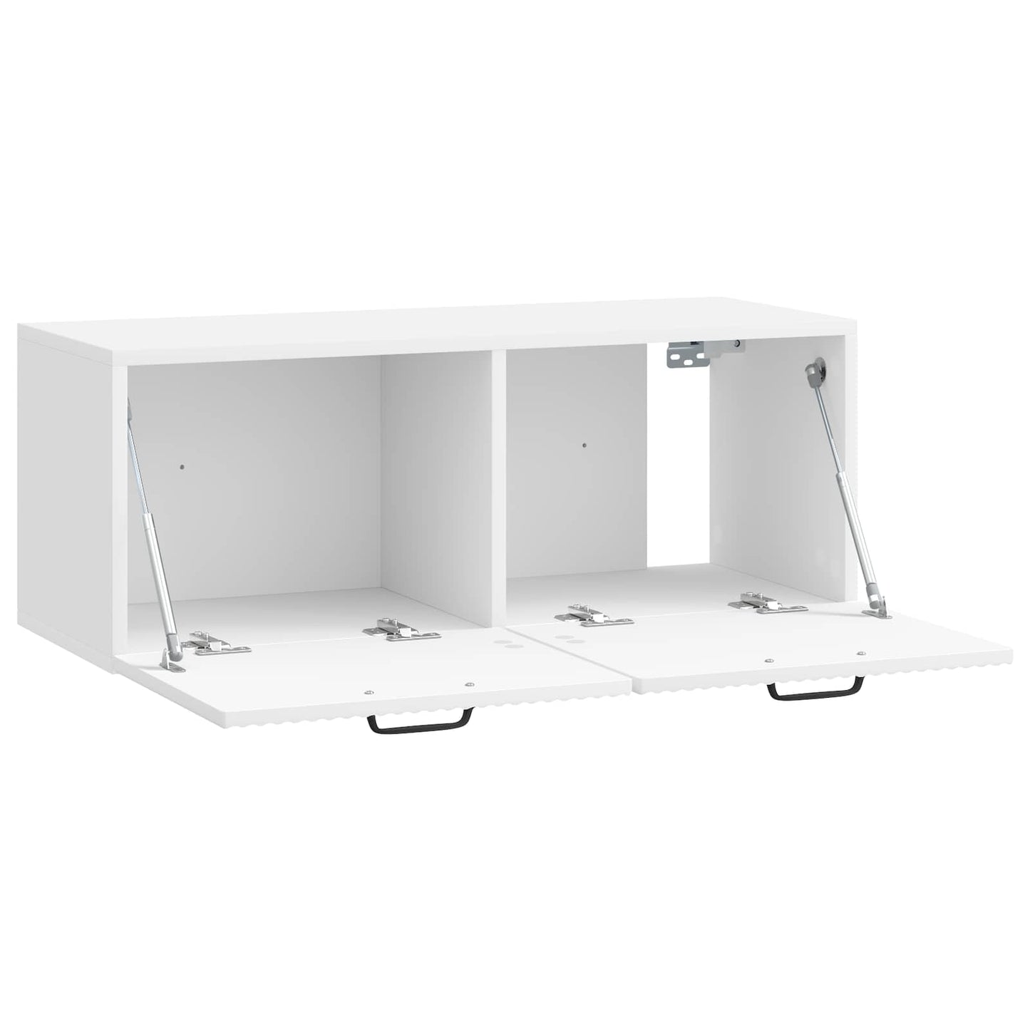 Mobile Porta TV da Muro Bianco Lucido 78,5 x 31 x 30 cm | homemem39