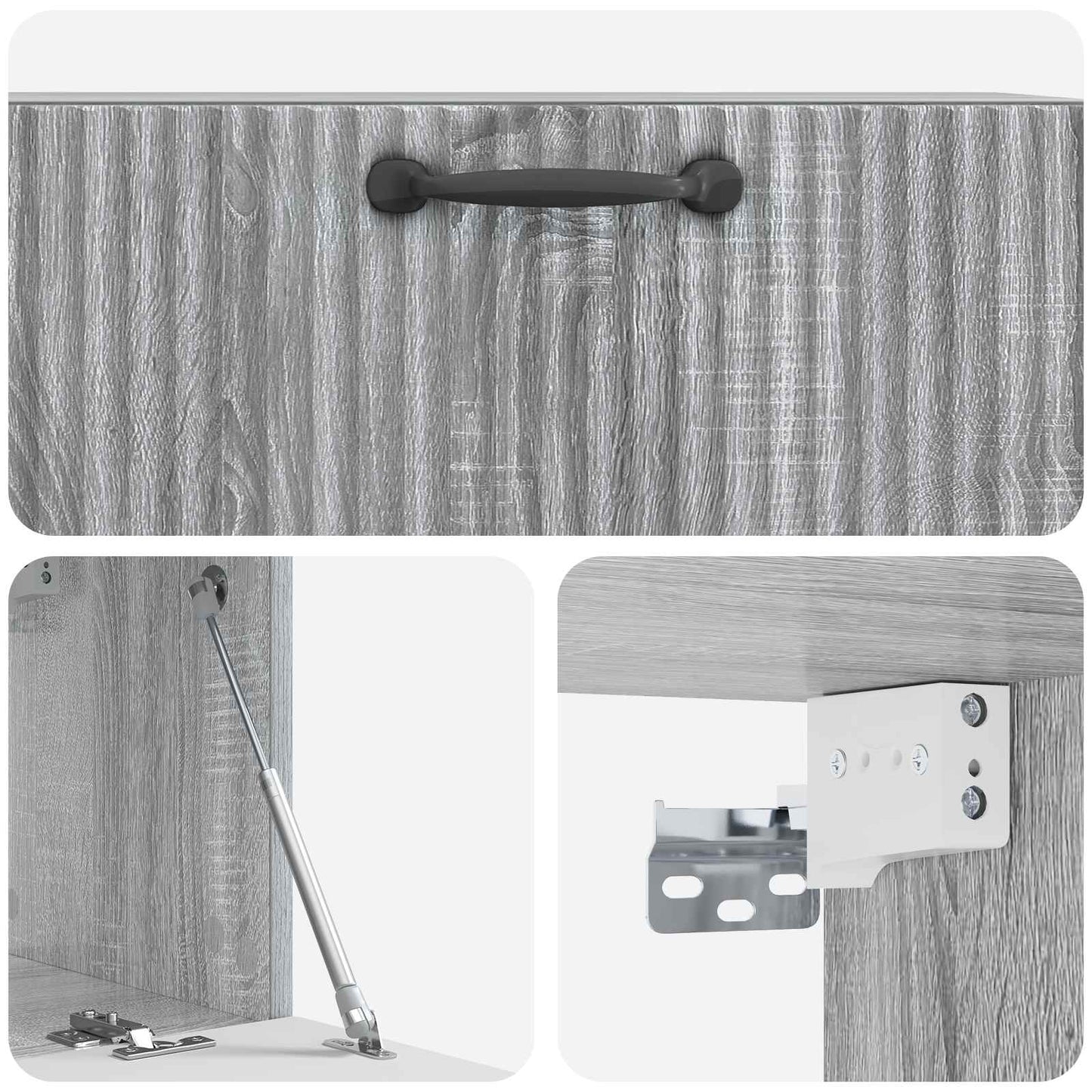 Mobile Porta TV da Muro Grigio Sonoma 78,5 x 31 x 30 cm | homemem39