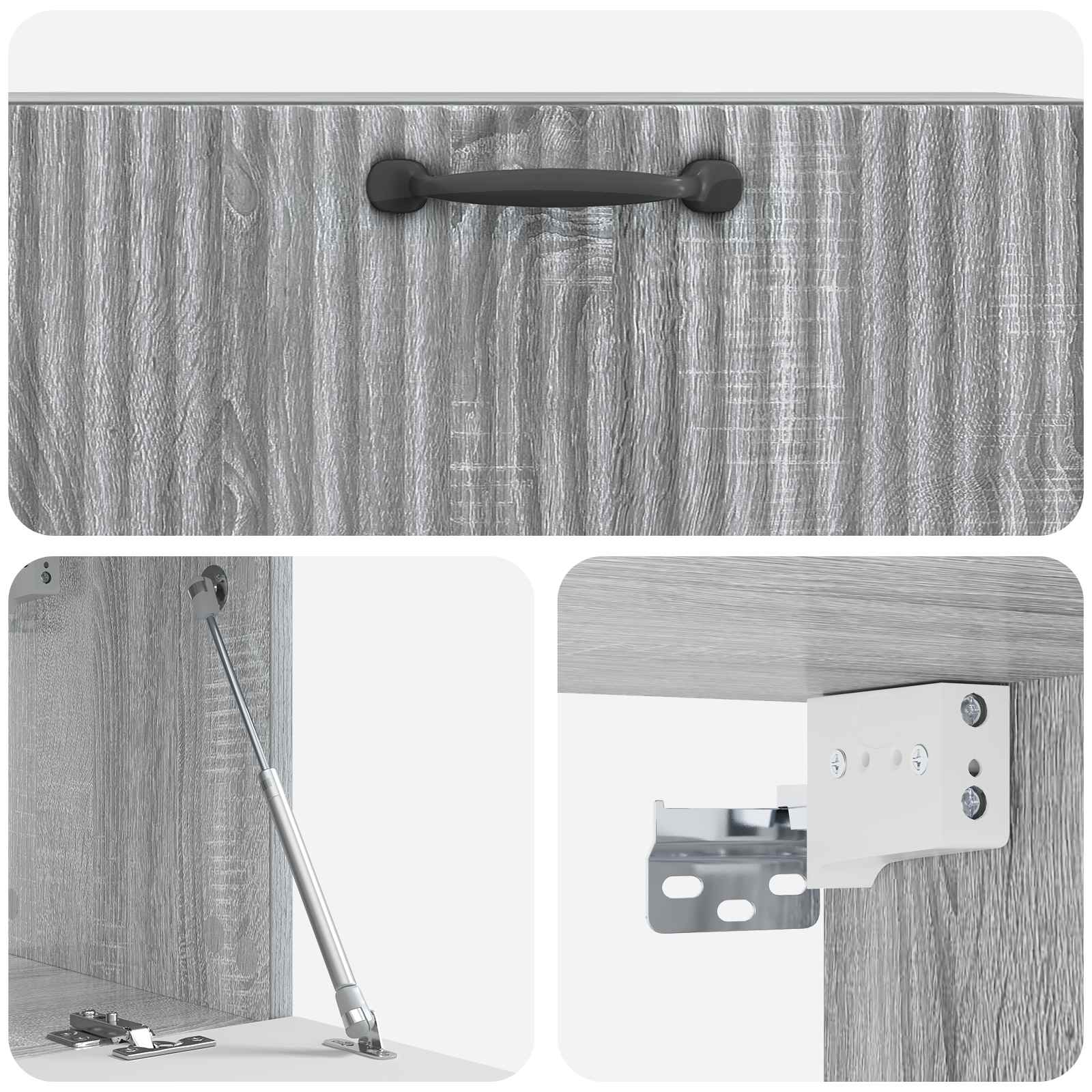 Mobile Porta TV da Muro Grigio Sonoma 78,5 x 31 x 30 cm | homemem39