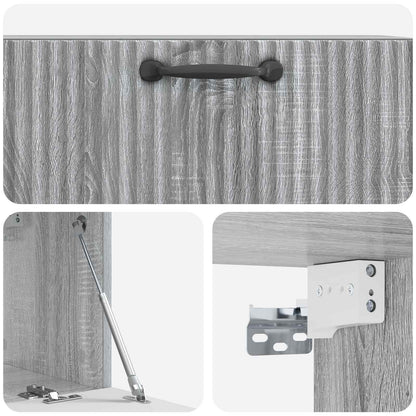 Mobile Porta TV da Muro Grigio Sonoma 78,5 x 31 x 30 cm