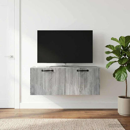 Mobile Porta TV da Muro Grigio Sonoma 78,5 x 31 x 30 cm