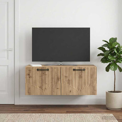 Mobile Porta TV da Muro Rovere Artigianale 78,5 x 31 x 30 cm