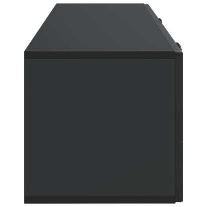 Mobile Porta TV da Muro Montaggio a parete Nero 98 x 31 x 30 cm | homemem39