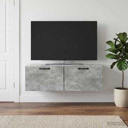 Mobile Porta TV da Muro Grigio Cemento 98 x 31 x 30 cm
