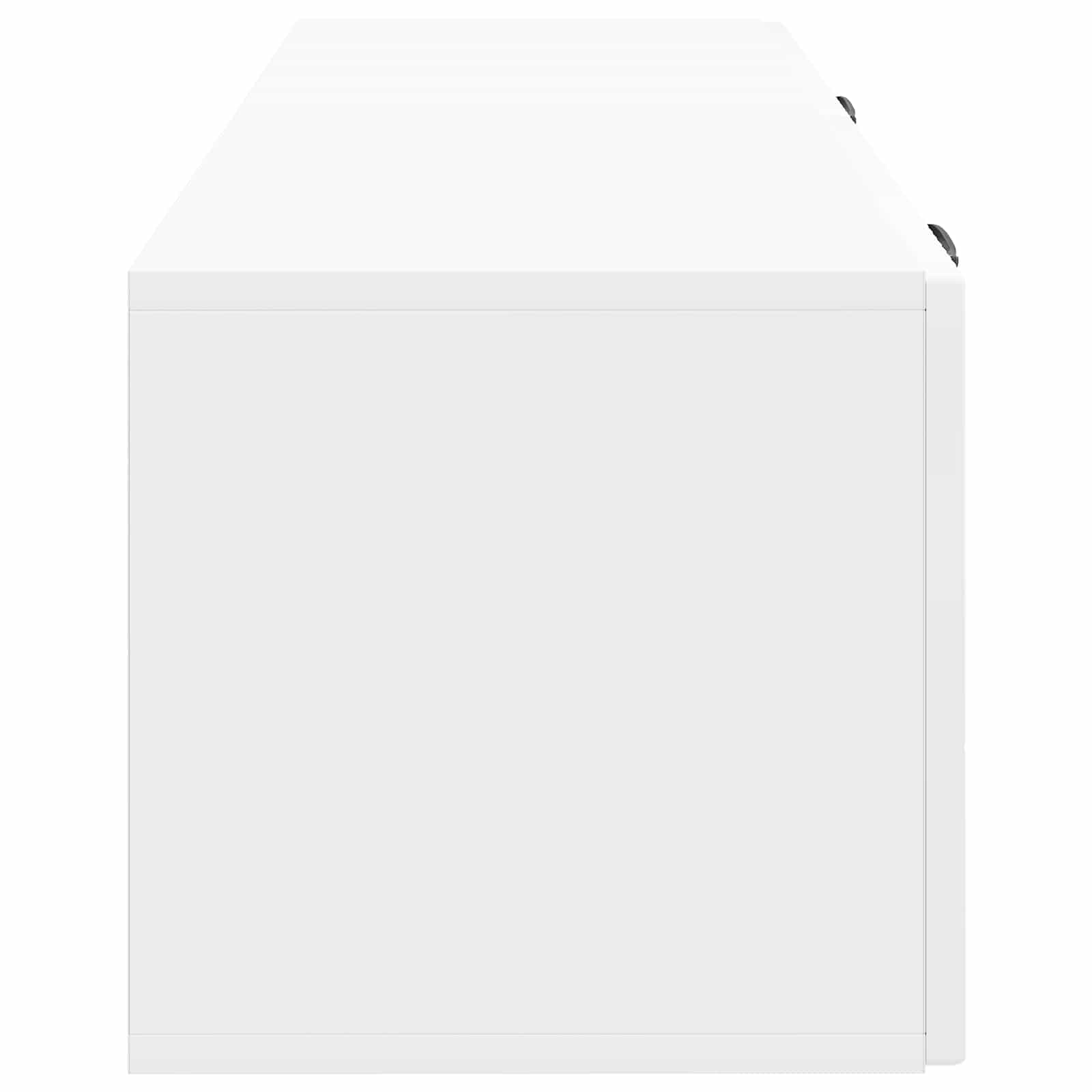 Mobile Porta TV da Muro Bianco Lucido 98 x 31 x 30 cm | homemem39