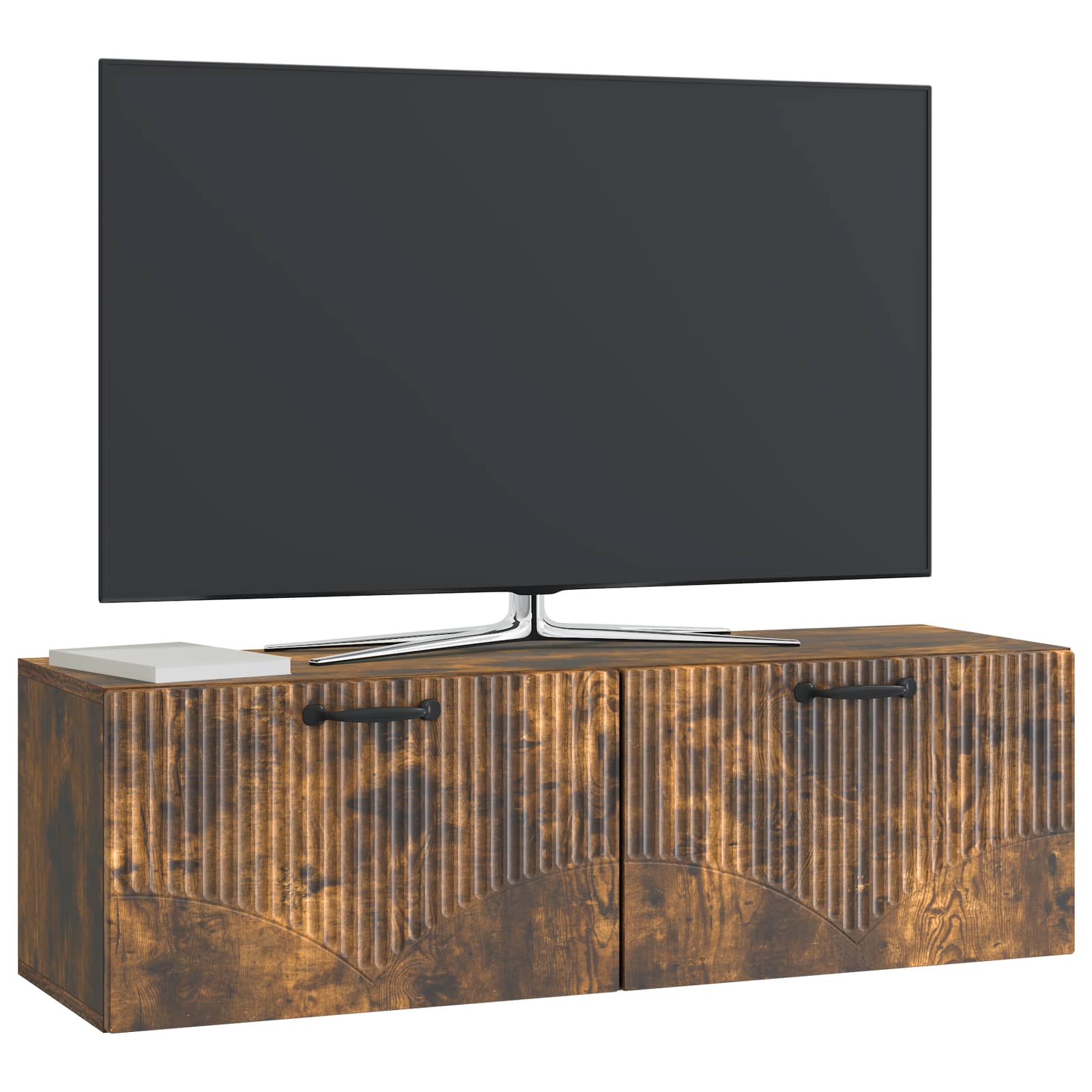 Mobile Porta TV da Muro Rovere Fumo 98 x 31 x 30 cm | homemem39