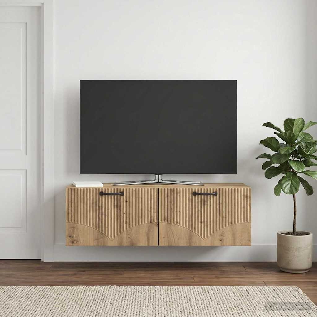 Mobile Porta TV da Muro Rovere Artigianale 98 x 31 x 30 cm