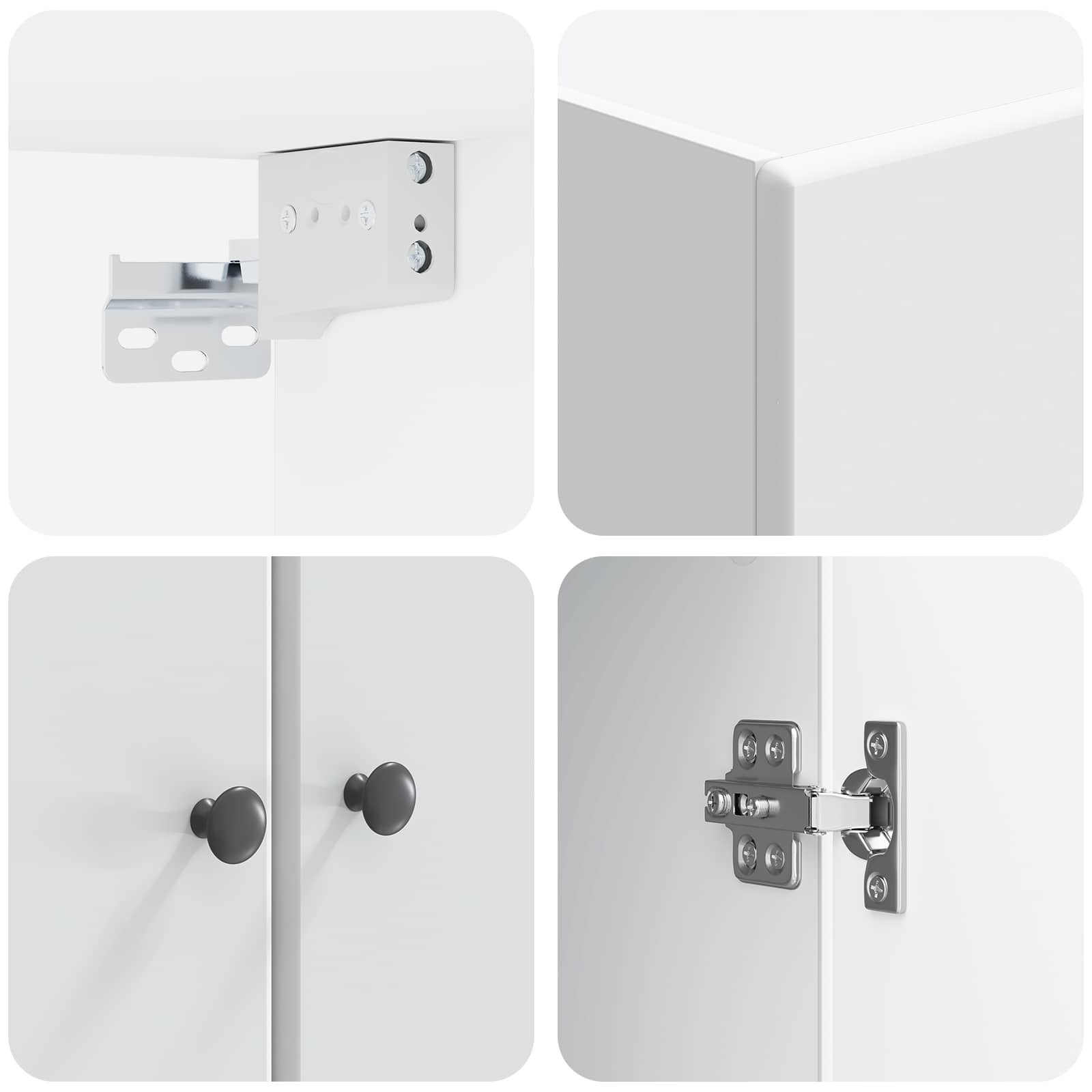 Mobiletto a muro Bianco 66 x 34,5 x 90 cm Legno ingegnerizzato | homemem39