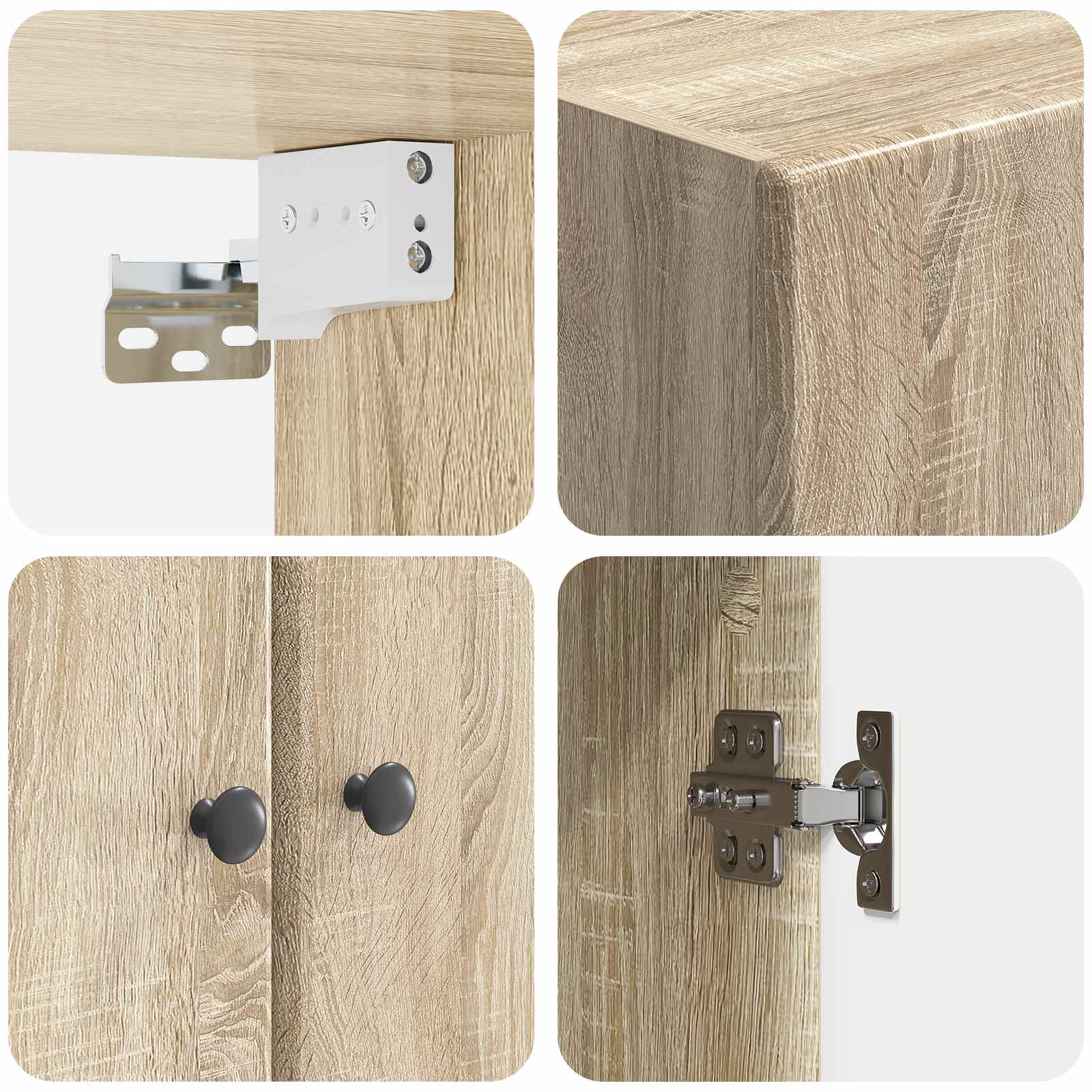 Mobiletto a muro Rovere Sonoma 66 x 34,5 x 90 cm | homemem39