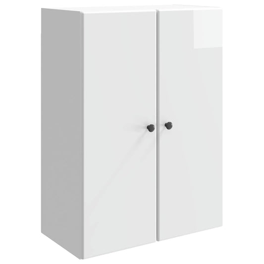 Mobiletto a muro Bianco Lucido 66 x 34,5 x 90 cm | homemem39