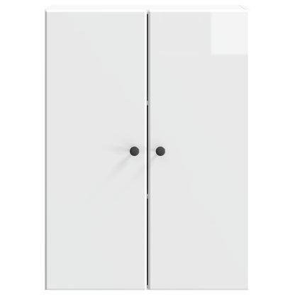 Mobiletto a muro Bianco Lucido 66 x 34,5 x 90 cm | homemem39