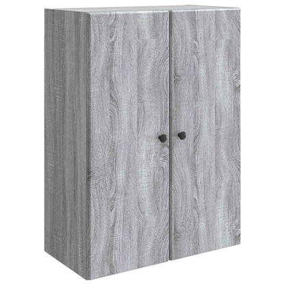 Mobiletto a muro Sonoma grigio 66 x 34,5 x 90 cm | homemem39
