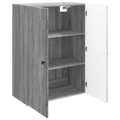 Mobiletto a muro Sonoma grigio 66 x 34,5 x 90 cm | homemem39