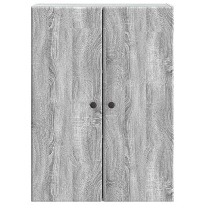 Mobiletto a muro Sonoma grigio 66 x 34,5 x 90 cm | homemem39