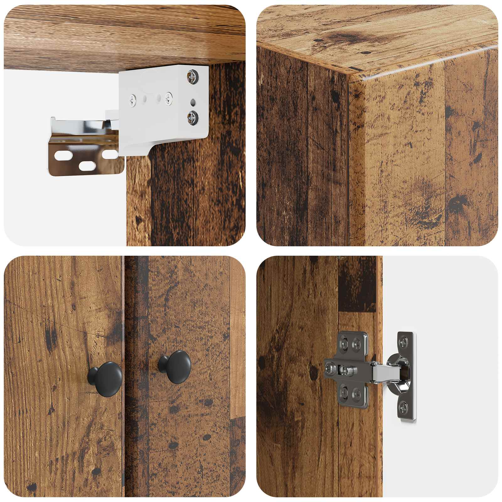 Mobiletto a muro Legno antico 66 x 34,5 x 90 cm | homemem39