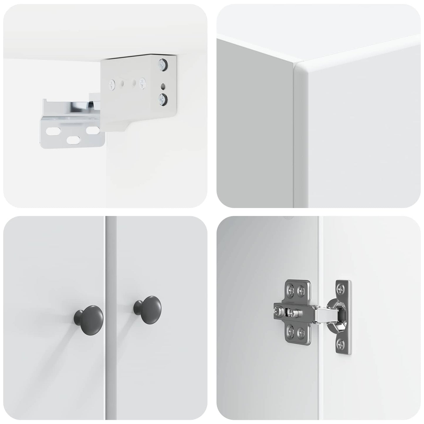Mobiletto a muro Bianco 59 x 31 x 60 cm Legno ingegnerizzato | homemem39