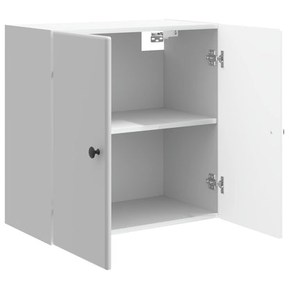 Mobiletto a muro Bianco Lucido 59 x 31 x 60 cm | homemem39