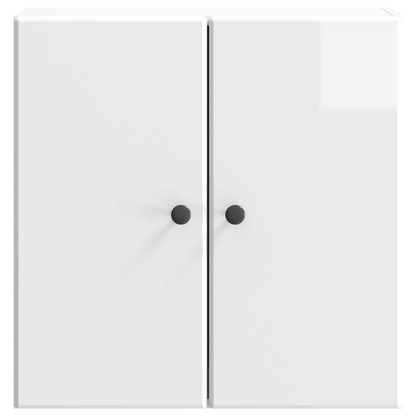 Mobiletto a muro Bianco Lucido 59 x 31 x 60 cm | homemem39