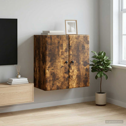 Mobiletto a muro Rovere Fumo 59 x 31 x 60 cm | homemem39