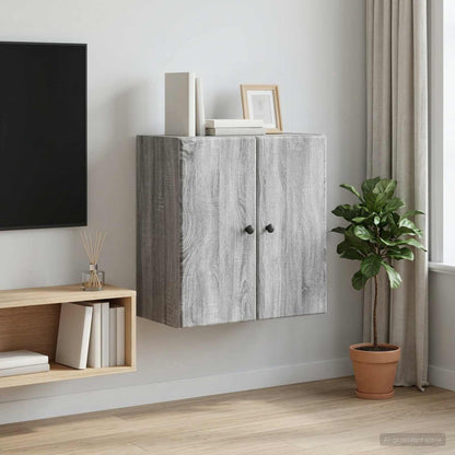 Mobiletto a muro Sonoma grigio 59 x 31 x 60 cm | homemem39