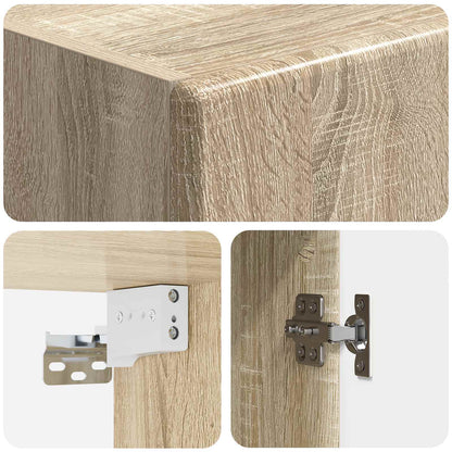 Mobiletto a muro Rovere Sonoma 33 x 34,5 x 90 cm | homemem39