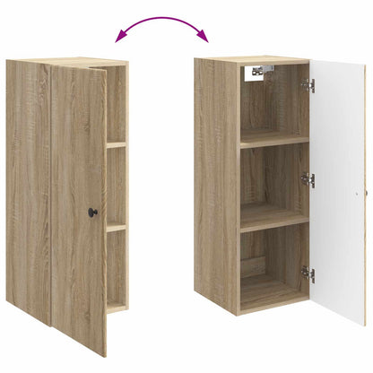 Mobiletto a muro Rovere Sonoma 33 x 34,5 x 90 cm | homemem39