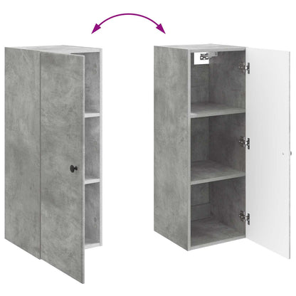 Mobiletto a muro Grigio Cemento 33 x 34,5 x 90 cm | homemem39