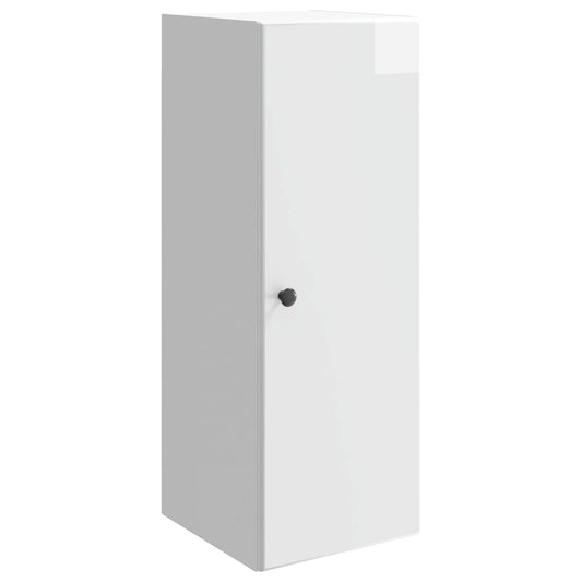 Mobiletto a muro Bianco Lucido 33 x 34,5 x 90 cm | homemem39